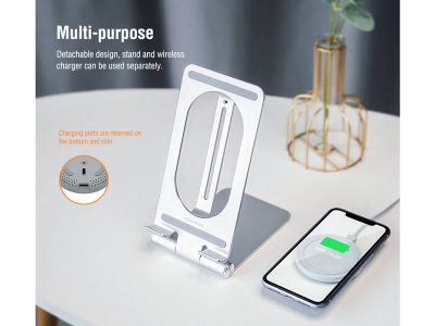 استند و شارژر وایرلس سریع نیلکین Nillkin PowerHold Mini wireless charging stand 15w NKT01