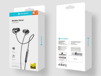هندزفری با سیم راک Rock Space RAU0695 Obsidian Stereo Earphones