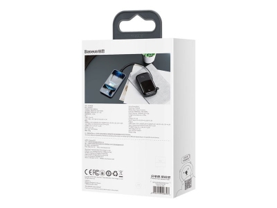پاور بانک سریع بیسوس با کابل متصل لایتنینگ Baseus Qpow Digital Display 20000mAh 20W PPQD-H02