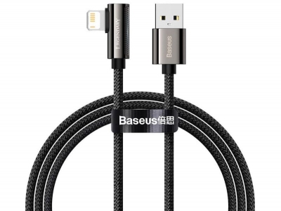 کابل شارژ و انتقال داده لایتنینگ بیسوس Baseus Legend Elbow iP Cable 1m 2.4A CALCS-01
