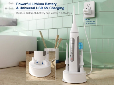 مسواک برقی و دستگاه شستشوی دهان Double-Action Smart Flosser Teeth Cleaner with Toothbrush