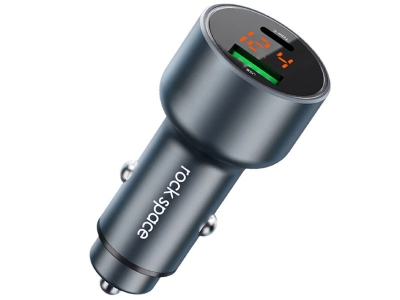 شارژر فندکی فست شارژ ماشین راک اسپیس RAU0680 C303