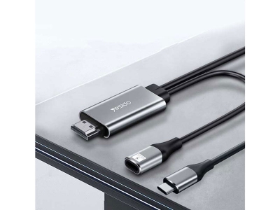 کابل تایپ سی به اچ دی ام آی یسیدو Yesido HM01 Type-C To Hdmi Adapter 1.8m