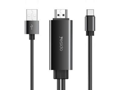 کابل تایپ سی به اچ دی ام آی یسیدو Yesido HM03 Type-C To Hdmi Adapter 1.8m