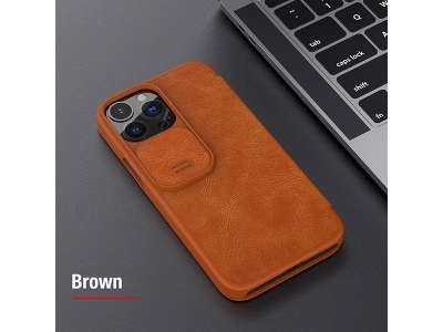 کیف چرمی نیلکین آیفون 13 پرو Nillkin Qin Pro Leather Case iPhone 13 Pro