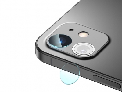محافظ لنز دوربین آیفون بیسوس 2 تایی Baseus 0.25mm Gem Camera Lens iPhone 12 mini