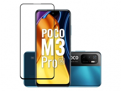 گلس و محافظ تمام صفحه Mletubl Full Glass For Poco M3 Pro/M3 Pro 5G/Redmi Note 10 5G/Op A93 5G