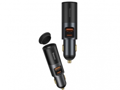 شارژر فندکی سوپر فست شارژ ماشین تایپ سی 120 وات بیسوس CCBT-C0G