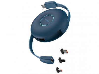 کابل شارژ سریع مگنتی سه سر بیسوس Baseus Magnetic USB 20W Cable 1m CAMLC-01