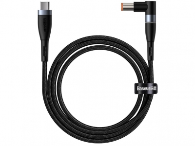کابل شارژ مغناطیسی سوزنی لپ تاپ لنوو بیسوس Baseus Zinc Lenovo Type-C to DC Round Port (7.9*5.5mm) 2m