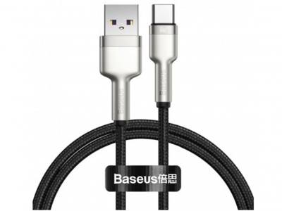 کابل تایپ سی شارژر سریع 66 وات بیسوس Baseus Cafule Series Metal Data Cable USB to Type-C 1m CAKF000101