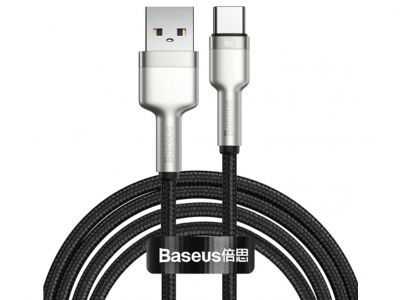 کابل تایپ سی شارژر سریع 66 وات بیسوس Baseus Cafule Series Metal Data Cable USB to Type-C 2m CAKF000101