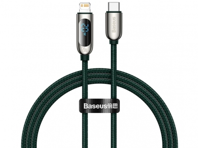 کابل شارژ لایتنینگ به تایپ سی 20 وات بیسوس Baseus Display Fast Charging Data Cable 1m CATLSK-01