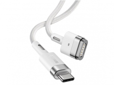 کابل شارژ مک بوک بیسوس Baseus Zinc Magnetic iP Laptop Cable Type-C T-shaped Port 2m CATXC-V02