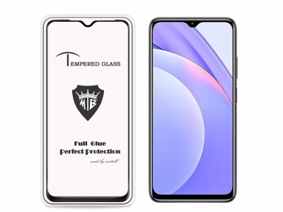 گلس و محافظ تمام صفحه Mletubl Full Glass For Redmi Note 9 4G/9 Power/Xm Poco M3/Redmi 9T