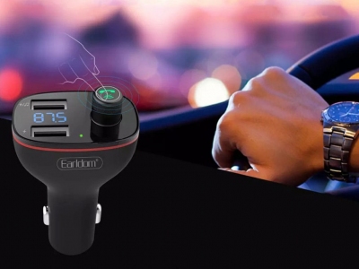 شارژر فندکی فست شارژ ماشین با قابلیت پخش موسیقی و تماس ارلدام ET-M58