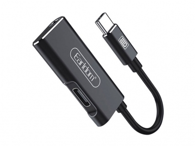 مبدل تایپ سی به هندزفری و شارژر ارلدام Earldom ET-OT29 Type-C Adapter