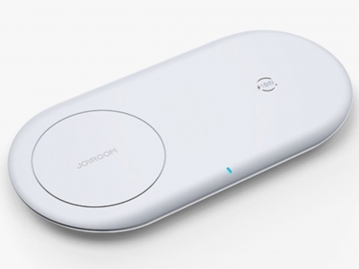 شارژر وایرلس 2 در 1 جویروم Joyroom 2-in-1 15W wireless charger (Qi certification) JR-A26