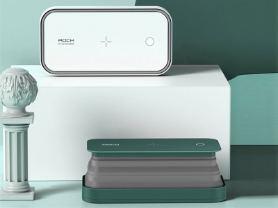 شارژ وایرلس و استریلایزر راک Rock Multi-Function UV Sterilizer wireless charging X01