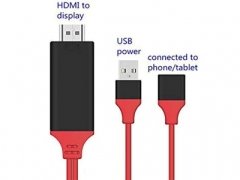 کابل اچ دی ام آی و شارژر ارلدام Earldom USB To HDMI HDTV Cable ET-W8 1M
