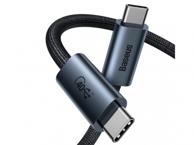 کابل تایپ سی به تایپ سی بیسوس Baseus Flash Series USB4.0 Data cable Type-c to Type-c CASS010014