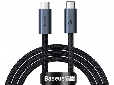 کابل تایپ سی به تایپ سی بیسوس Baseus Flash Series USB4.0 Data cable Type-c to Type-c CASS010014