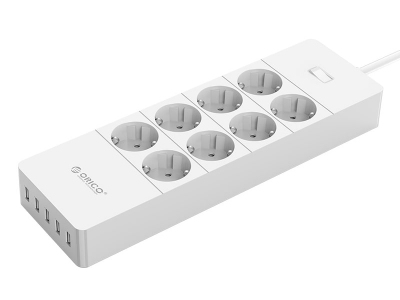 چند راهی 8 سوکت و 5 یو اس بی اوریکو ORICO 8 AC Outlets and 5 USB Charger Smart Surge Protector HPC-8A5U-V1-EU