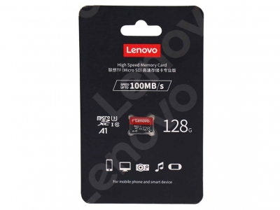 کارت حافظه 128 گیگ لنوو Lenovo Hi speed Memory Card TF Micro SD 100mb/s A1 128G