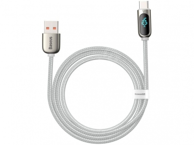 کابل تایپ‌سی به یو‌اس‌بی شارژ سریع بیسوس Baseus Display Fast Charging Data Cable 1m 5A CATSK-01
