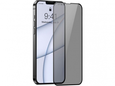 محافظ صفحه نمایش حریم شخصی دوتایی بیسوس Baseus Tempered glass 0.23mm for iPhone 13 Pro Max SGQP020501