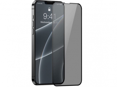 محافظ صفحه نمایش حریم شخصی دوتایی بیسوس Baseus Tempered glass 0.23mm for iPhone 13/13 Pro SGQP020401