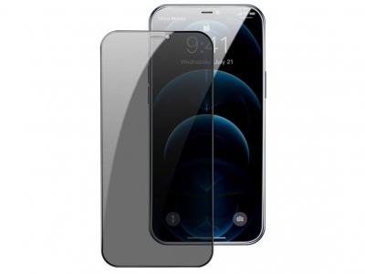 محافظ صفحه نمایش حریم شخصی دوتایی بیسوس Baseus Tempered glass 0.3mm for iPhone 12 Pro Max SGAPIPH67N-KT01