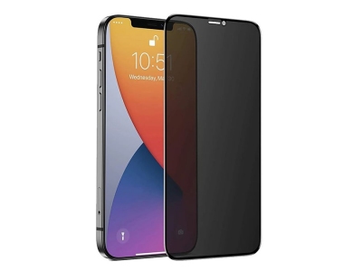 محافظ صفحه نمایش شیشه ای حریم شخصی آیفون Mletubl iphone 12/12 pro Privacy Glass