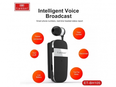 هندزفری بلوتوث تک‌گوش ارلدام Earldom Single Ear Wireless Earphone ET-BH105