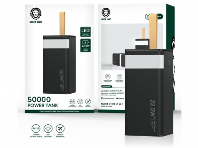 پاوربانک فست شارژ 50000 گرین Green Power-Tank Multi-port 22.5W GNTPB50KBK