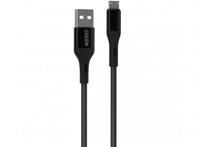 کابل شارژ سریع سه متری میکرو یو اس‌ بی گرین Green Fast Charger Micro USB GNBCMCBK3M