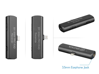 میکروفون دو نفره دیجیتال بی سیم بویا BOYA BY-WM4 PRO-K4 Wireless Omni Lavalier Microphone for iOS Devices