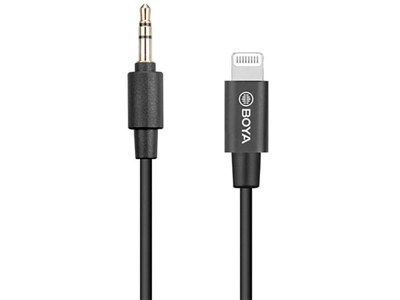 کابل تبدیل بویا BOYA BY-K1 3.5mm TRS Male to Lightning Adapter Cable