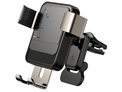 شارژر وایرلس و پایه نگهدارنده مغناطیسی جویروم Joyroom Wireless charging gravity car holder(air vent) 15W JR-ZS220