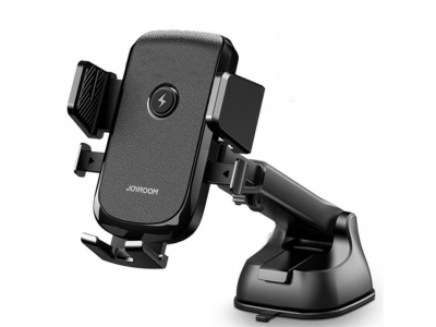 شارژر وایرلس و پایه نگهدارنده موبایل داخل خودرو جویروم Joyroom Mechanical Wireless charging car holder (dashboard) 15W JR-ZS213