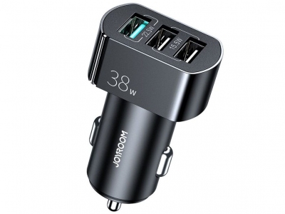 شارژر فندکی فست شارژ ماشین 3 پورت 38 وات خودرو جویروم C-A19