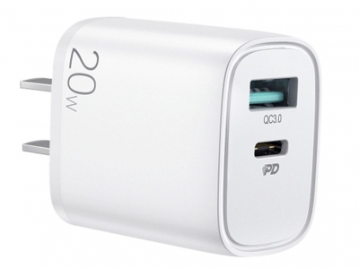 شارژر دیواری فست شارژ جویروم Joyroom 20W dual ports fast wall charger L-QP205