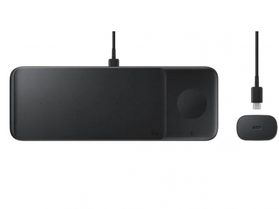 شارژر وایرلس سه‌کاره سامسونگ Samsung Wireless Charger Trio EP-P6300TBEGWW