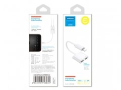 مبدل لایتنینگ با قابلیت اتصال همزمان شارژر و هندزفری Joyroom Lightning to 3.5mm+Lightning S-Y104