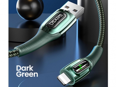 کابل شارژ سریع یواس‌بی به لایتنینگ 2 متری یوسامز USAMS Cable Raydan Series Smart Power Off For Lightning SJ470USB02