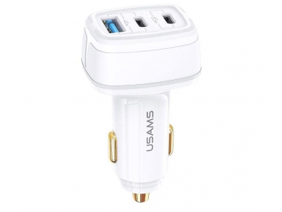 شارژر فندکی سوپر فست شارژ ماشین تایپ سی 105 وات یوسامز US-CC141