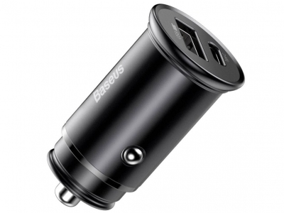 شارژر فندکی فست شارژ ماشین تایپ سی 30 وات بیسوس CCYS-C01