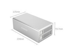 باکس هارد 2.5 و 3.5 اینج اوریکو ORICO 3529RU3 External Hard Drive Enclosure with RAID