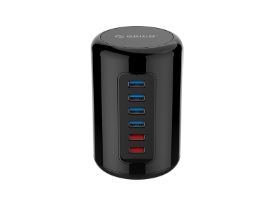 هاب 4 پورت USB3.0 با کابل داده و 2 پورت شارژ ORICO RH4CS HUB 4 Port USB3.0 with Data Cable and 2 Charging Port