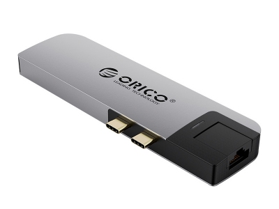 هاب آداپتور تایپ سی اوریکو  Orico Type-C 8-in-1 multifunctional docking 2CT-8HR